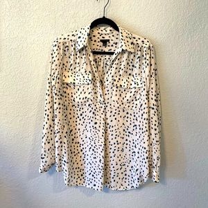 Ann Taylor Contemporary Leopard Print Blouse. Size M